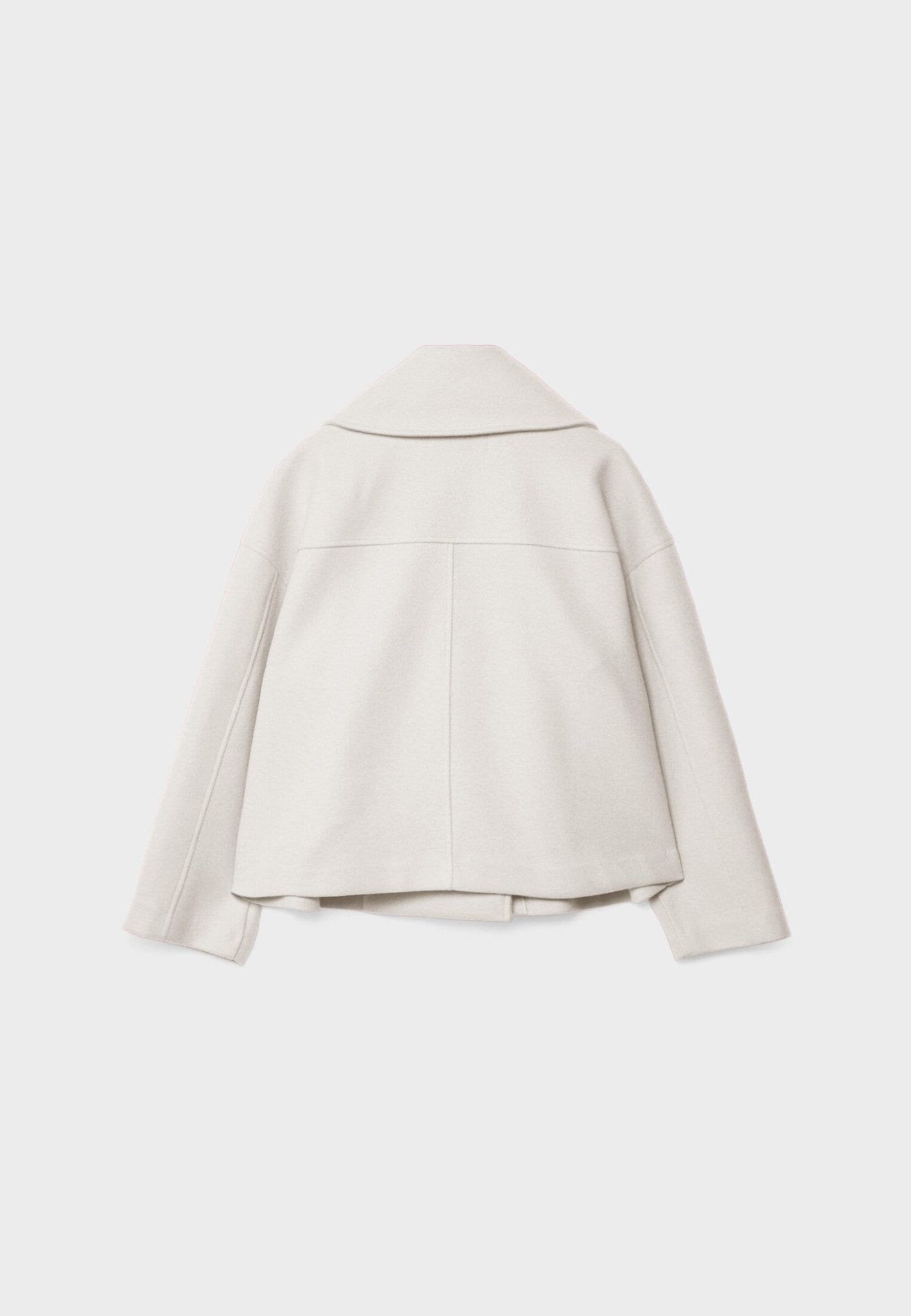 Cropped Women's Double-Breasted Winter Jacket with Wide Lapels – Stylish and Cozy Outerwear for Women