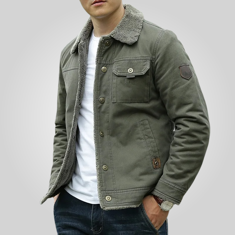 Logan Jacket with Cozy Fleece Interior – Stylish Cold Weather Outerwear for Men