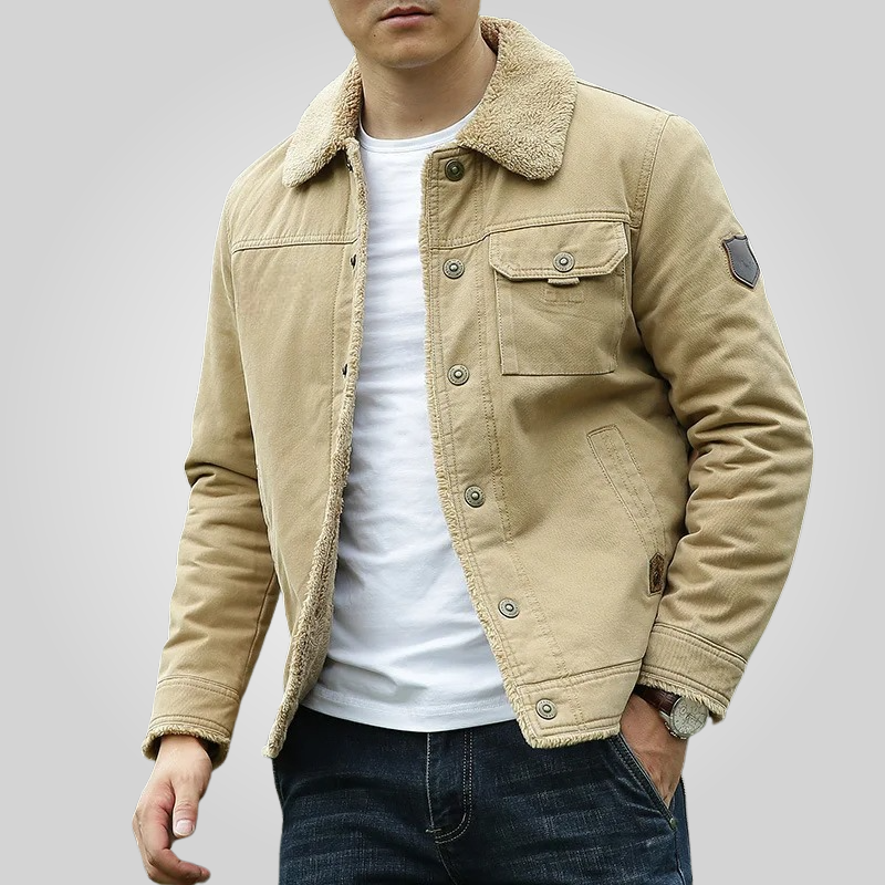 Logan Jacket with Cozy Fleece Interior – Stylish Cold Weather Outerwear for Men