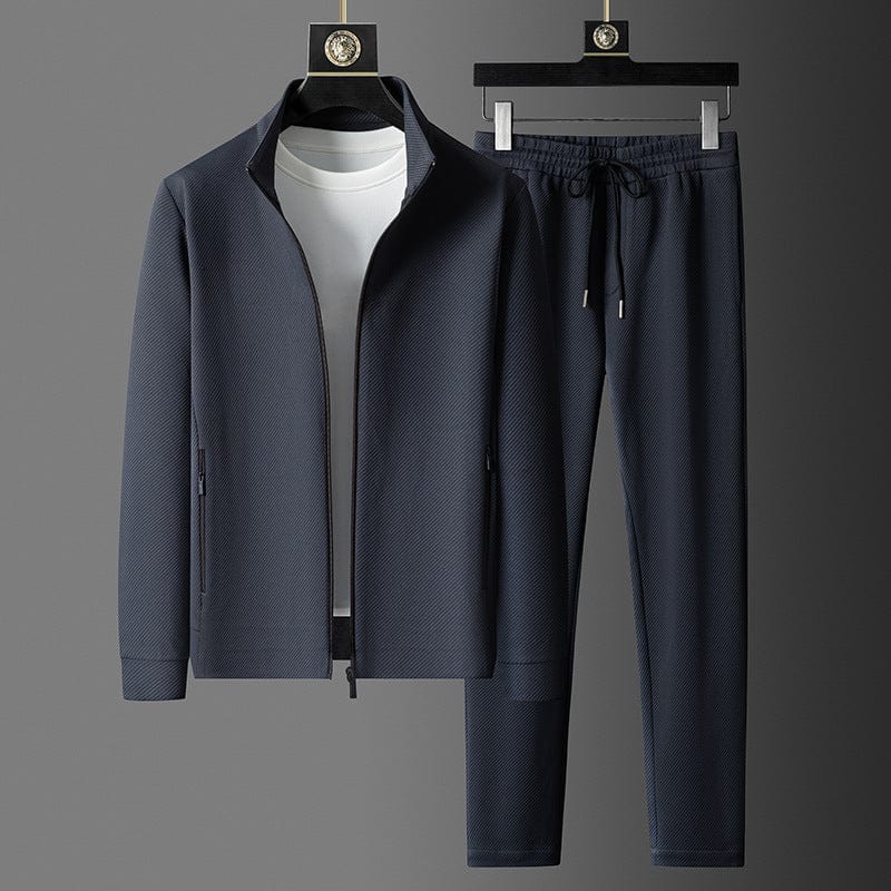 Max Men's Tracksuit Set | Premium Polyester Zip-Up Jacket & Jogger Pants