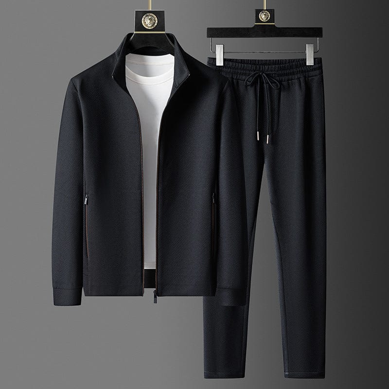 Max Men's Tracksuit Set | Premium Polyester Zip-Up Jacket & Jogger Pants