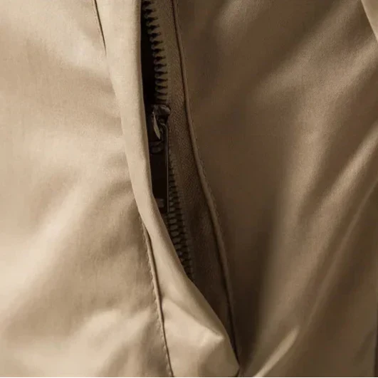 Men's Lightweight Zip-Up Bomber Jacket with Ribbed Trim - Versatile Streetwear Style for All Seasons