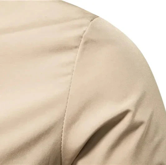 Men's Lightweight Zip-Up Bomber Jacket with Ribbed Trim - Versatile Streetwear Style for All Seasons
