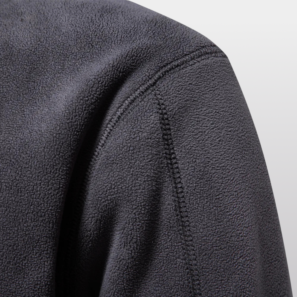 Men's Quarter Zip Fleece Pullover - Ultra-Soft, Durable, Tailored Fit for Comfort in Cold Weather