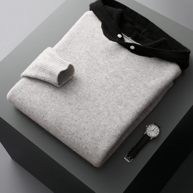 Merino Wool Hoodie for Men – Lightweight, Warm, and Comfortable Pullover for All Seasons