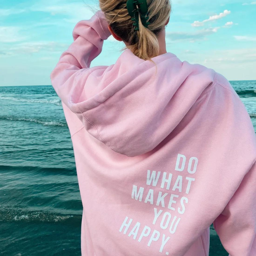 Pina Women's Sweater | Cozy Polyester Hooded Design with Text Print