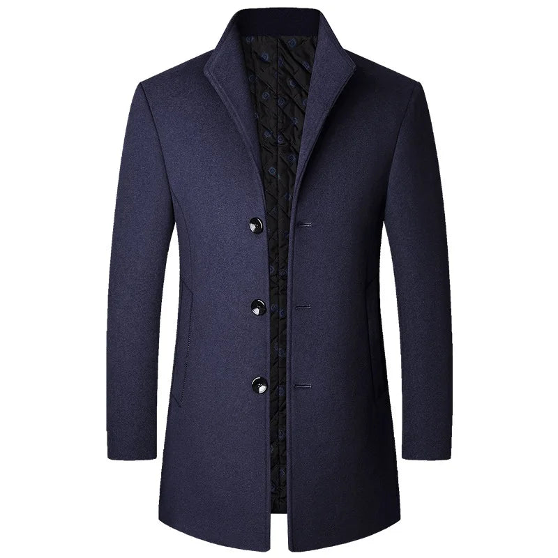 Premium Wool Overcoat for Men - Lightweight Winter Coat, Stylish and Versatile Mens Coats for Ultimate Warmth