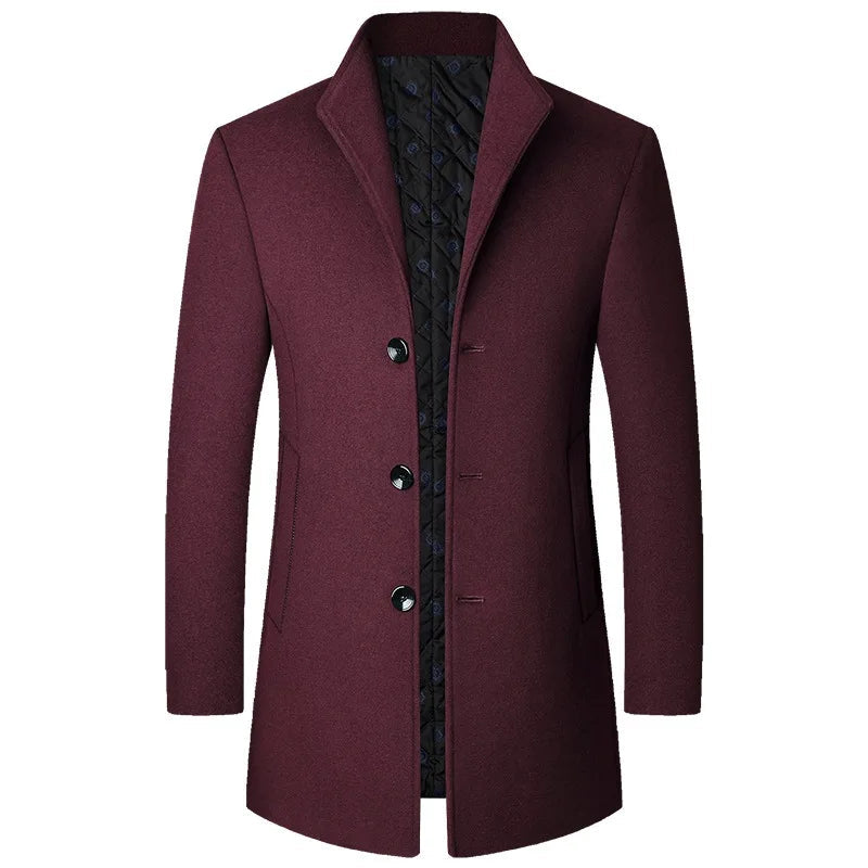 Premium Wool Overcoat for Men - Lightweight Winter Coat, Stylish and Versatile Mens Coats for Ultimate Warmth