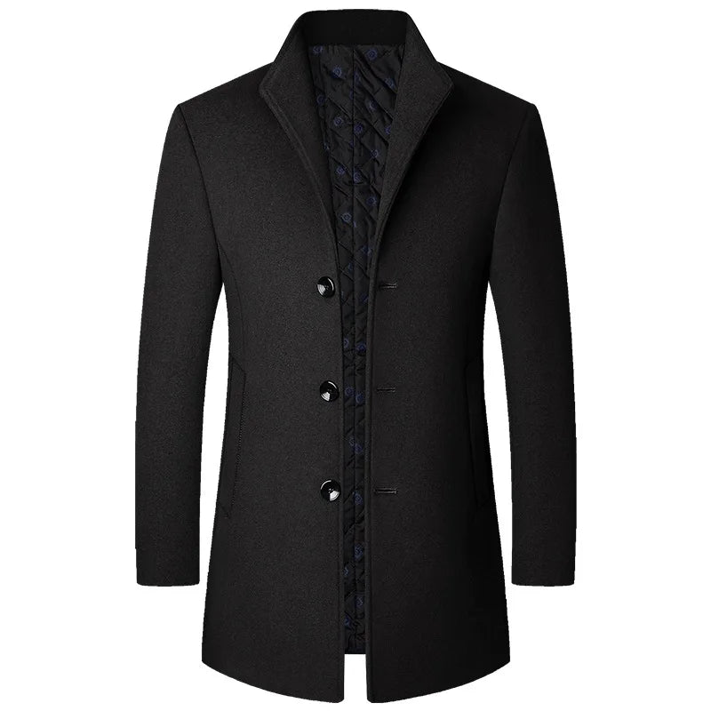 Premium Wool Overcoat for Men - Lightweight Winter Coat, Stylish and Versatile Mens Coats for Ultimate Warmth