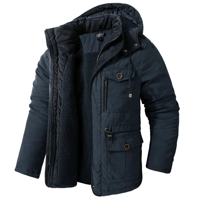 Snowball Jacket for Cold Weather - Waterproof, Fleece Lined, Adjustable Cuffs, Removable Hood, Secure Pocket