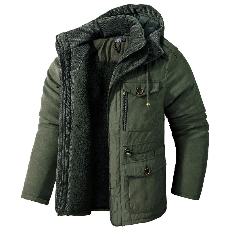 Snowball Jacket for Cold Weather - Waterproof, Fleece Lined, Adjustable Cuffs, Removable Hood, Secure Pocket