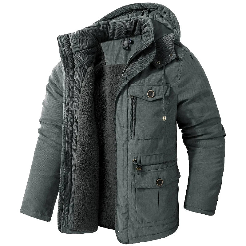 Snowball Jacket for Cold Weather - Waterproof, Fleece Lined, Adjustable Cuffs, Removable Hood, Secure Pocket