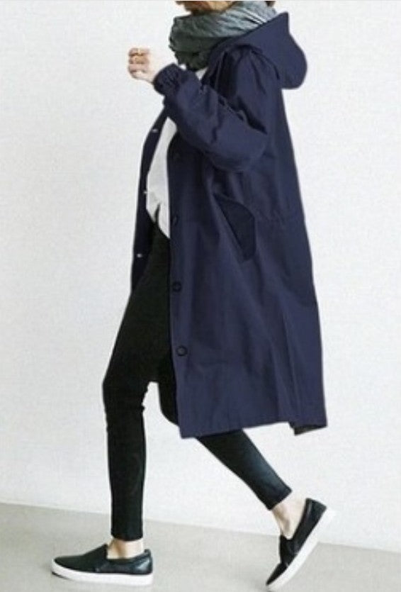 Women's Lightweight Hooded Rain Jacket - Waterproof Outdoor Activewear Coat for Casual and Travel