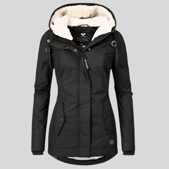 Women's Waterproof Rain Jacket with Adjustable Hood and Extended Back Hem – Lightweight, Windproof Rains Jacket for All-Weather Protection