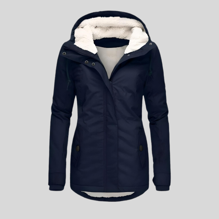 Women's Waterproof Rain Jacket with Adjustable Hood and Extended Back Hem – Lightweight, Windproof Rains Jacket for All-Weather Protection