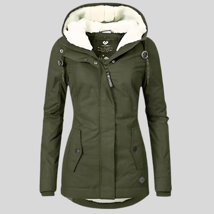 Women's Waterproof Rain Jacket with Adjustable Hood and Extended Back Hem – Lightweight, Windproof Rains Jacket for All-Weather Protection