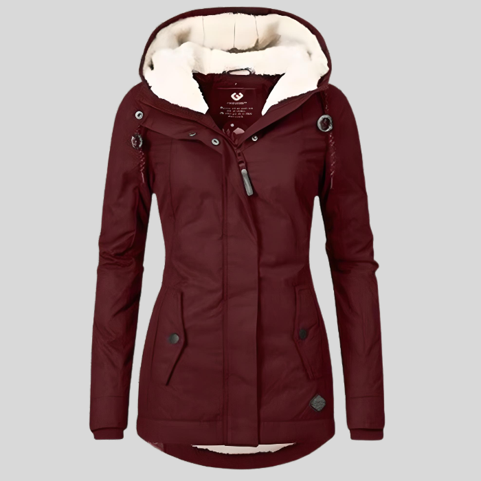 Women's Waterproof Rain Jacket with Adjustable Hood and Extended Back Hem – Lightweight, Windproof Rains Jacket for All-Weather Protection