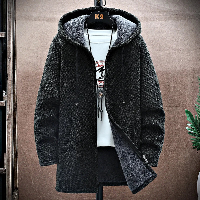 Men's Hoodie with Fleece-Lined Interior and Durable Zipper – Modern Tailored Fit, Deep Pockets