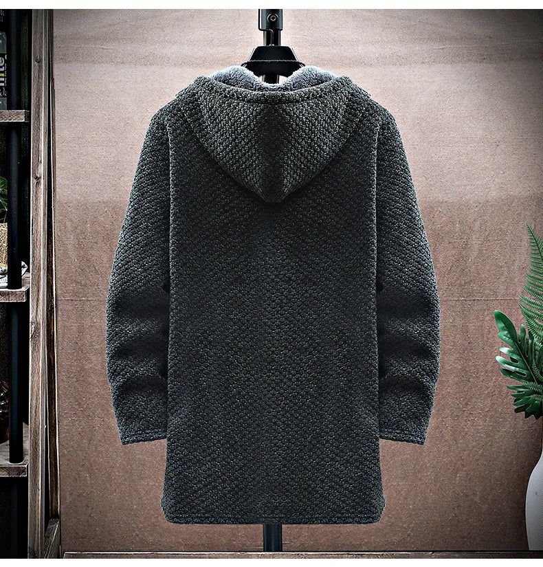 Men's Hoodie with Fleece-Lined Interior and Durable Zipper – Modern Tailored Fit, Deep Pockets
