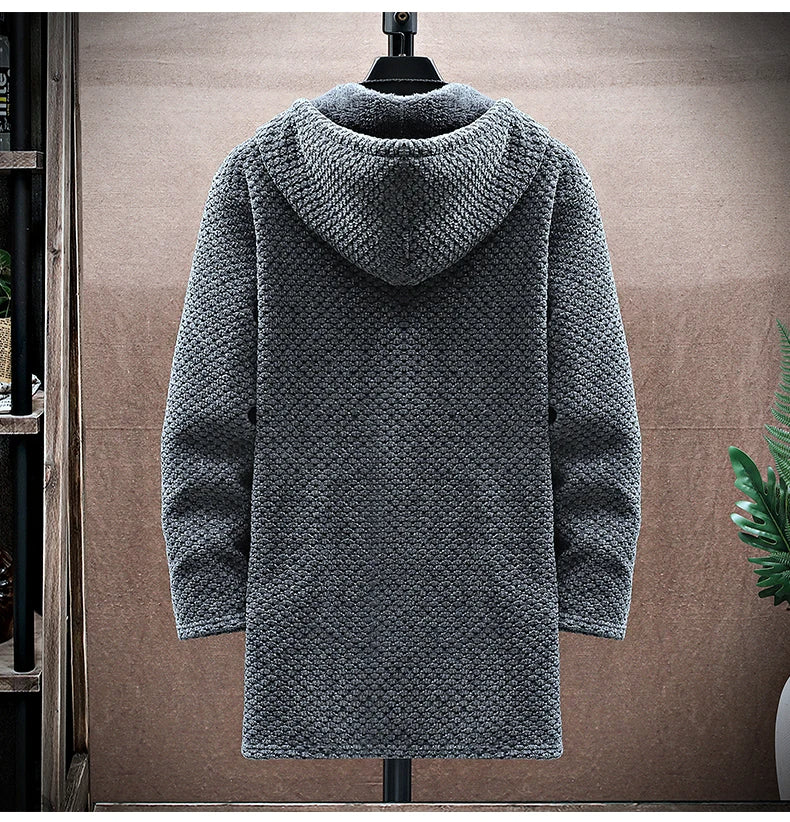 Men's Hoodie with Fleece-Lined Interior and Durable Zipper – Modern Tailored Fit, Deep Pockets