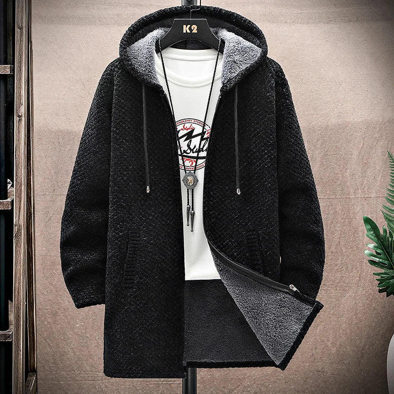 Men's Hoodie with Fleece-Lined Interior and Durable Zipper – Modern Tailored Fit, Deep Pockets