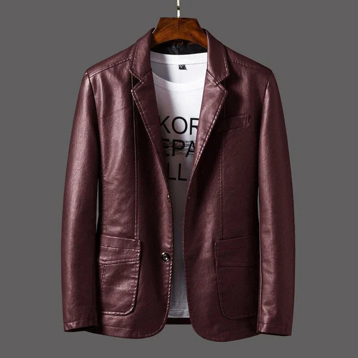 DAVIDE™ | Artisan Faux Leather Jacket