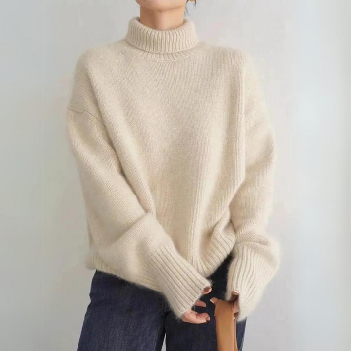 Agnes™ – Comfortable, knitted, soft roll-neck jumper