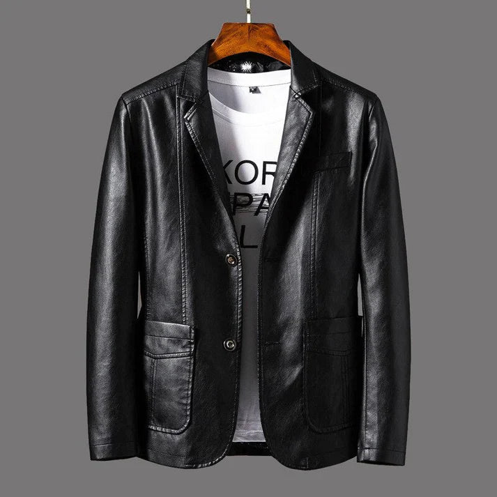 DAVIDE™ | Artisan Faux Leather Jacket