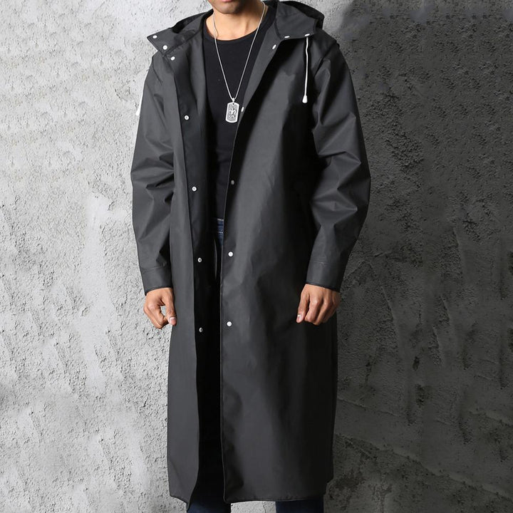 Men's Black Raincoat