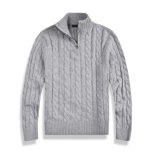 Caden Men's Half Zip Sweater | 100% Cotton Blend, Classic Fit