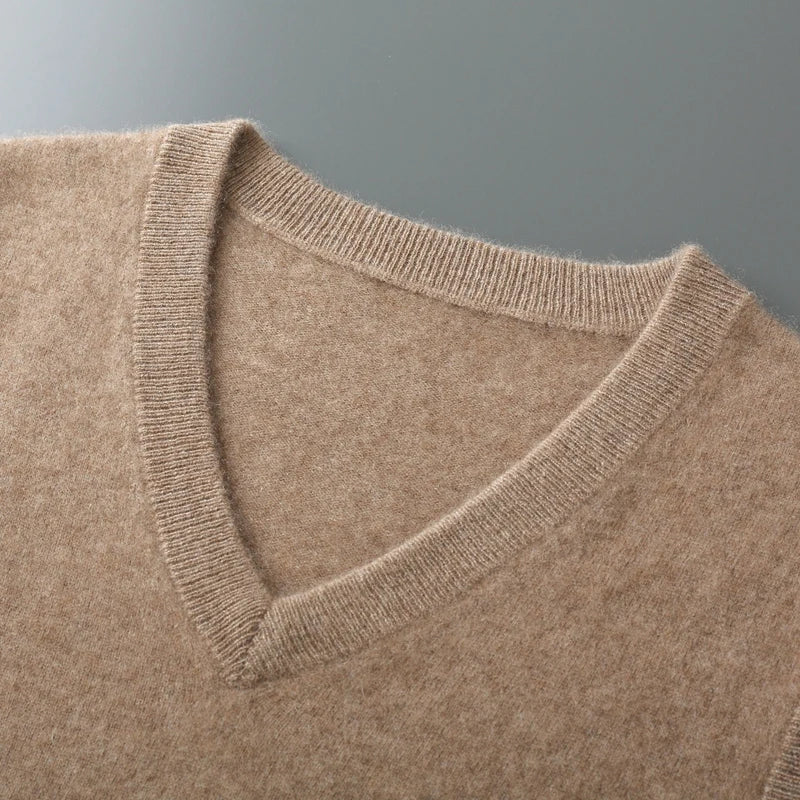 Vest for Men, Soft Tailored Fit with V-Neckline – Elegant Layering Piece for Year-Round Style