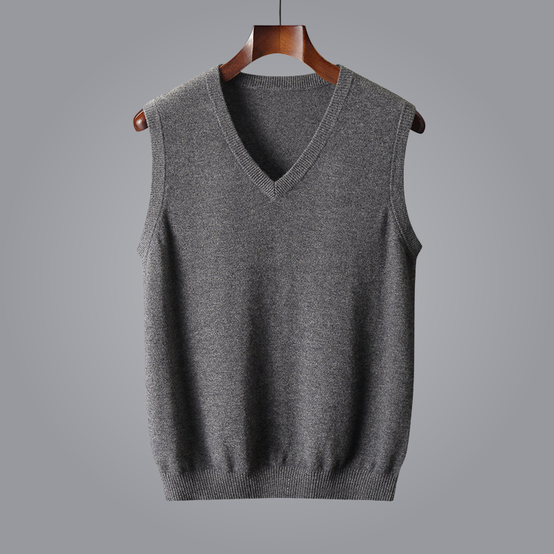 Vest for Men, Soft Tailored Fit with V-Neckline – Elegant Layering Piece for Year-Round Style