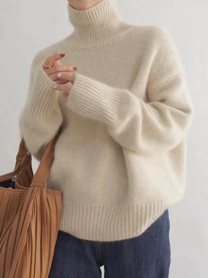 Agnes™ – Comfortable, knitted, soft roll-neck jumper