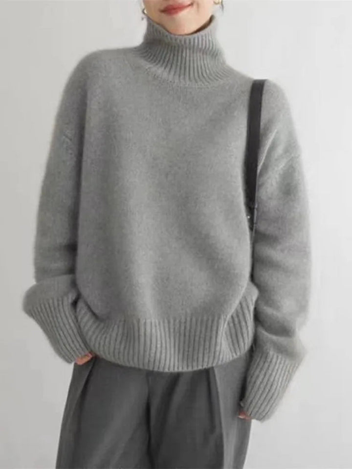 Agnes™ – Comfortable, knitted, soft roll-neck jumper