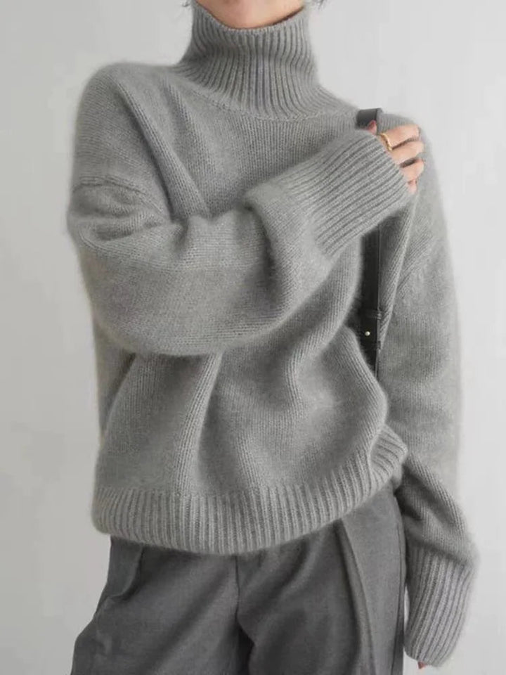 Agnes™ – Comfortable, knitted, soft roll-neck jumper