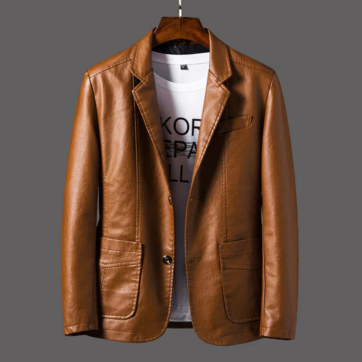 DAVIDE™ | Artisan Faux Leather Jacket