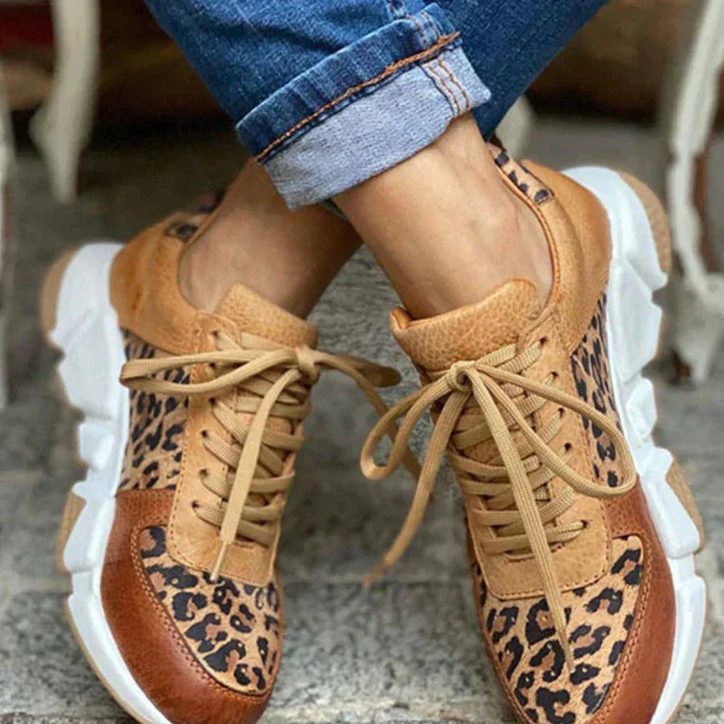 Femke™ | Comfortable Leopard Print Sneakers