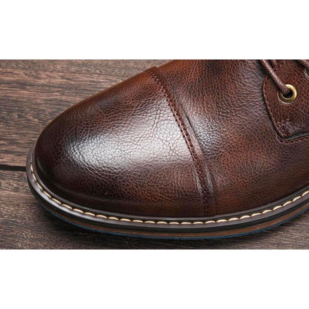 Aaron | Handcrafted Premium Leather Oxford Boots