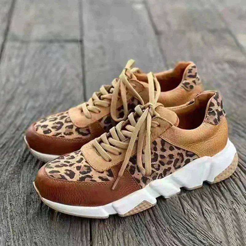 Femke™ | Comfortable Leopard Print Sneakers