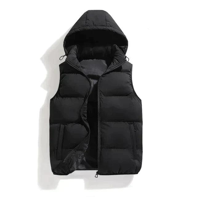 Men's Vest with Removable Hood