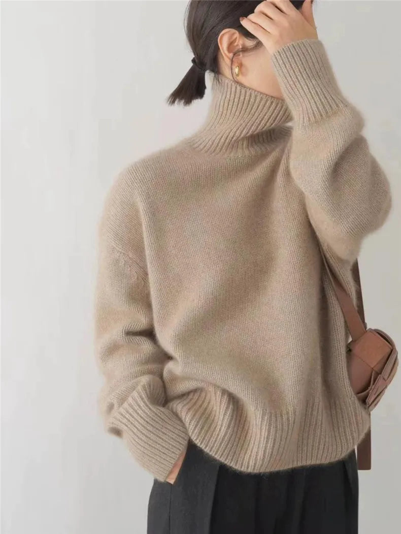 Agnes™ – Comfortable, knitted, soft roll-neck jumper