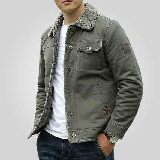 Logan Jacket with Cozy Fleece Interior – Stylish Cold Weather Outerwear for Men