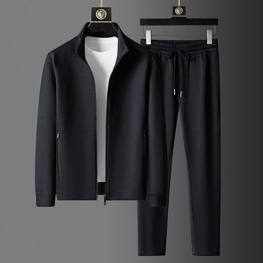 Max Men's Tracksuit Set | Premium Polyester Zip-Up Jacket & Jogger Pants
