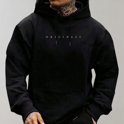 Men's Oversized Minimalist Hoodie - Casual Streetwear Sweatshirt in Soft Polyester Fiber