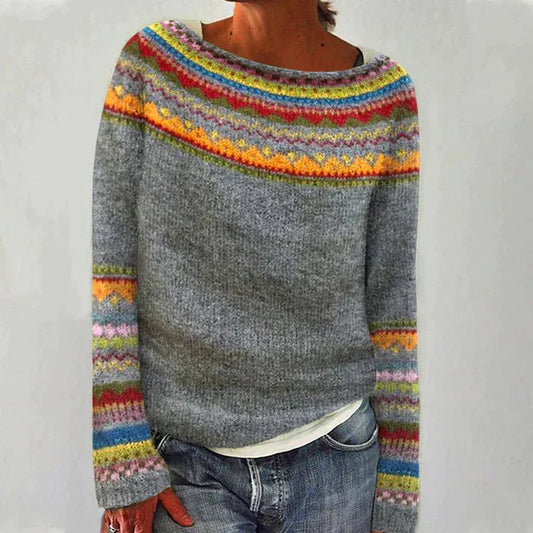 Women's Pullover Sweater, Soft Ribbed Knit Crew Neck, Long Sleeve, Midweight Layering Essential