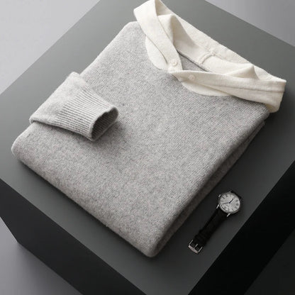 Merino Wool Hoodie for Men – Lightweight, Warm, and Comfortable Pullover for All Seasons