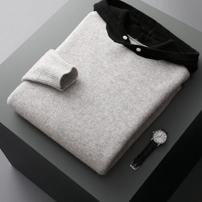 Merino Wool Hoodie for Men – Lightweight, Warm, and Comfortable Pullover for All Seasons