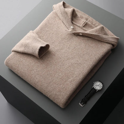 Merino Wool Hoodie for Men – Lightweight, Warm, and Comfortable Pullover for All Seasons
