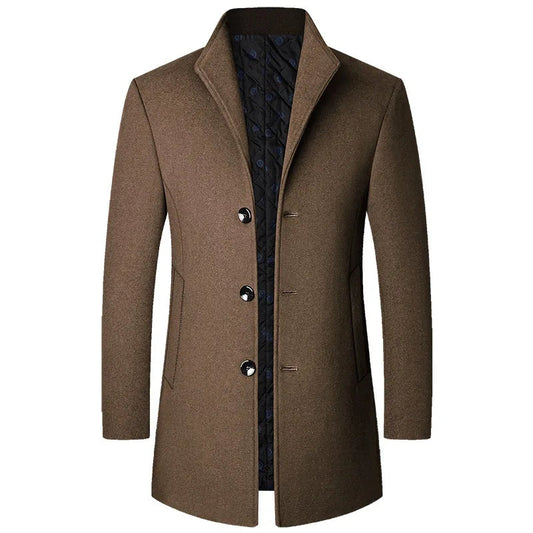 Premium Wool Overcoat for Men - Lightweight Winter Coat, Stylish and Versatile Mens Coats for Ultimate Warmth