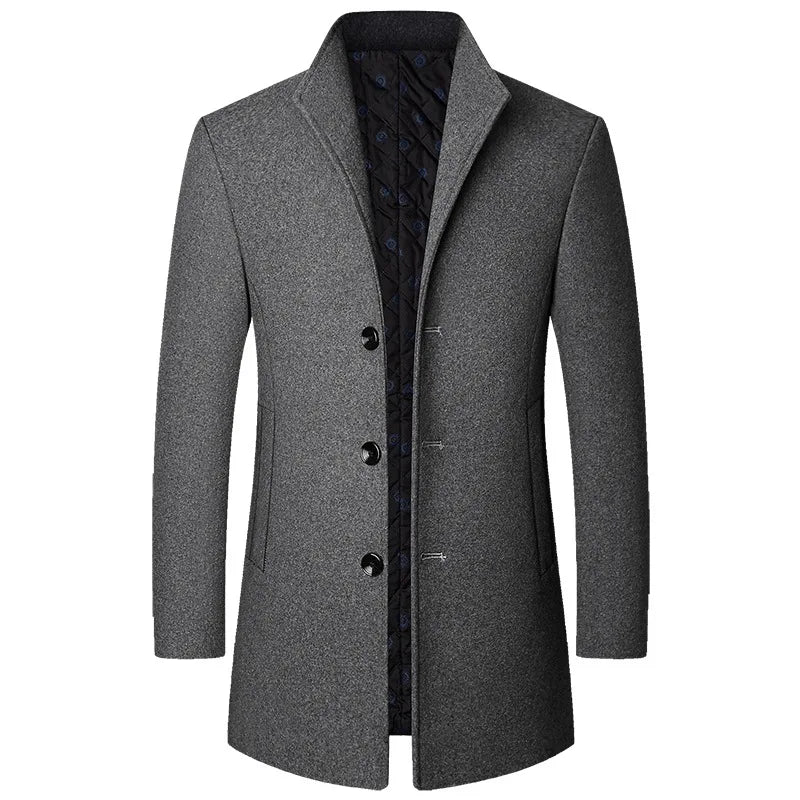 Premium Wool Overcoat for Men - Lightweight Winter Coat, Stylish and Versatile Mens Coats for Ultimate Warmth